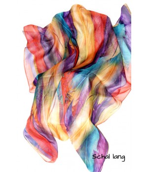 Herbstliche Farbe naturfarbener langer Schal